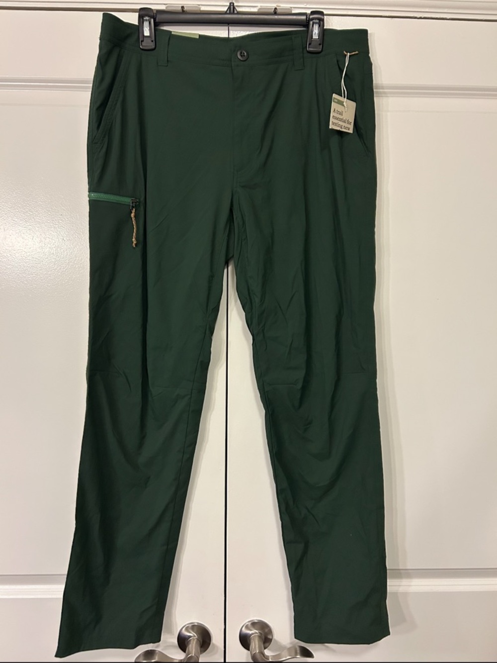 REI Men's Olive Green Cargo Pants - Picture 2 of 5